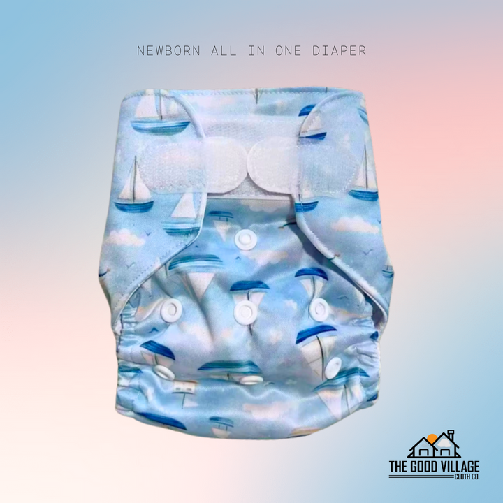 Newborn All in One Diapers – The Good Village Cloth Co.