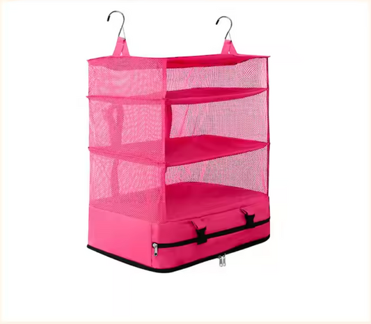 Hanging Travel Shelves | Pink