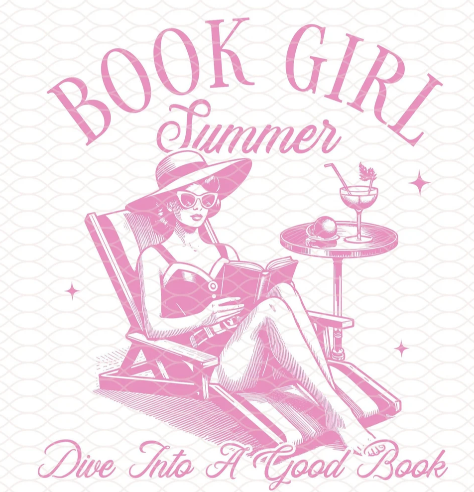 Book Girl Summer Oversize Cotton Tee