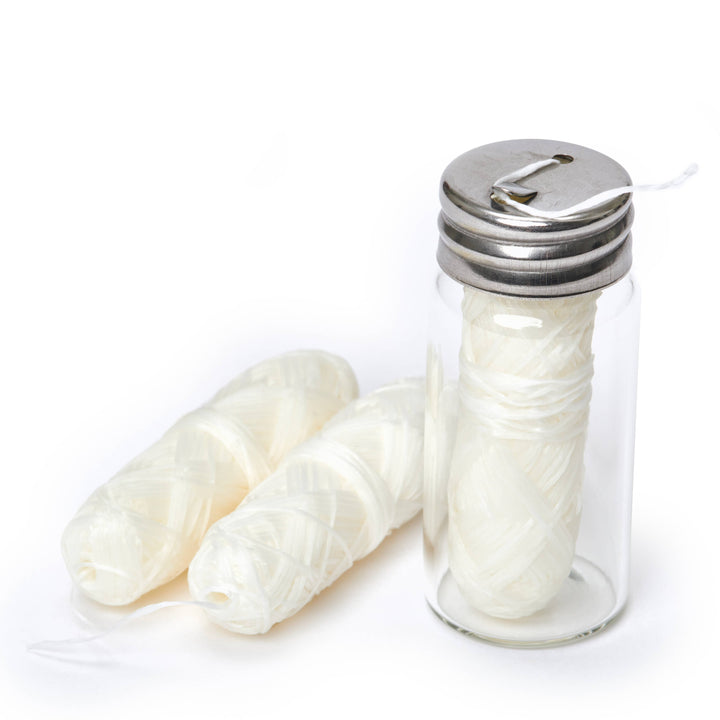 Charcoal Dental Floss – Glass Jar + 2 Refills