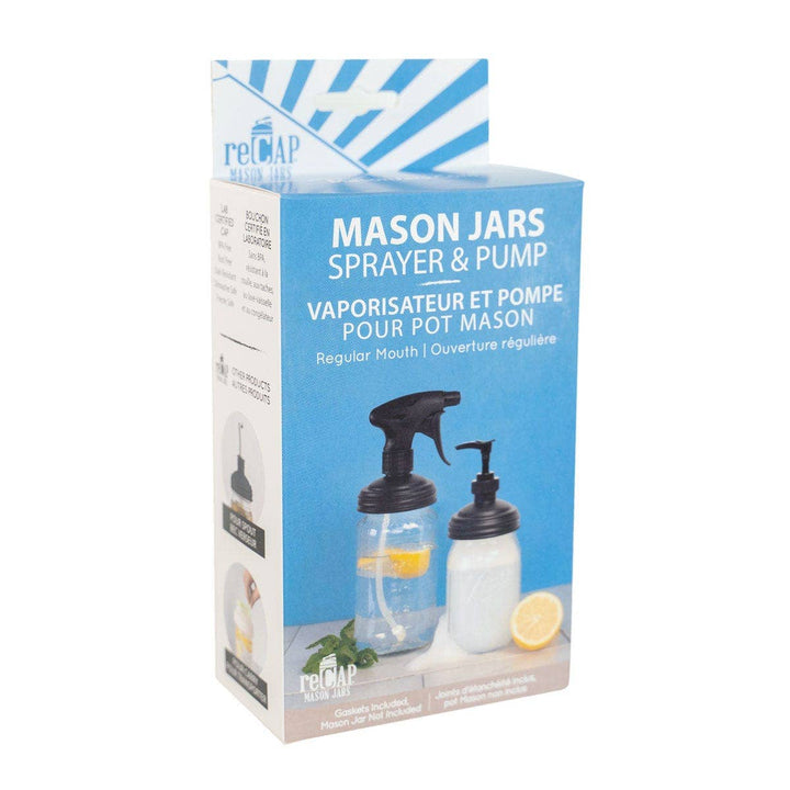 reCAP® Mason Jar Pump & Sprayer Set