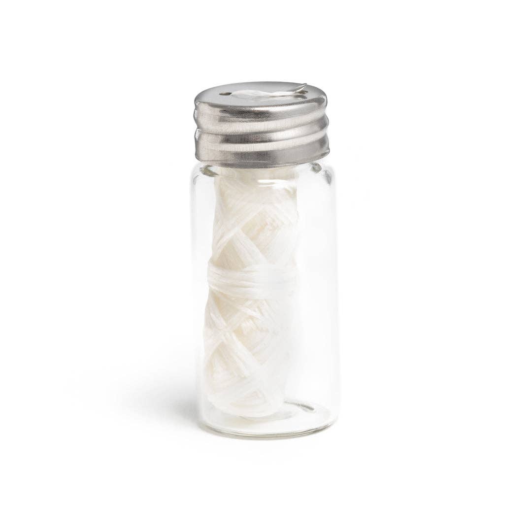 Charcoal Dental Floss – Glass Jar + 2 Refills